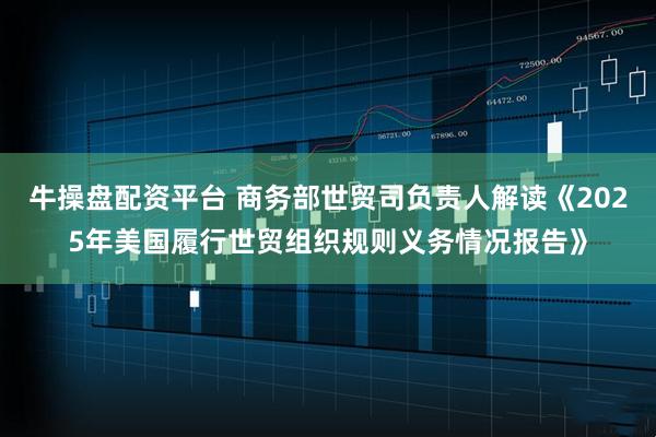牛操盘配资平台 商务部世贸司负责人解读《2025年美国履行世贸组织规则义务情况报告》